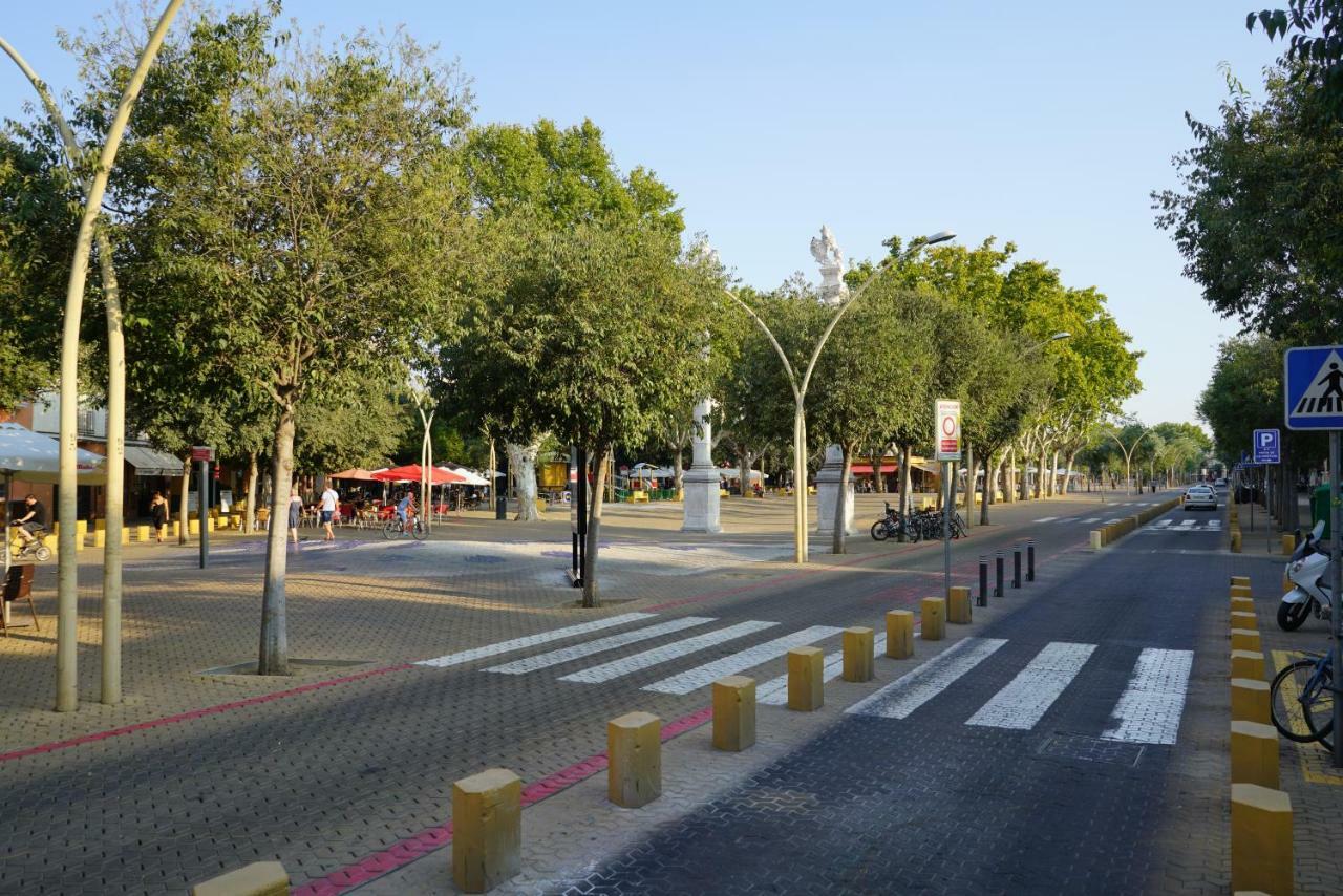 Atico Con Terraza En Alameda De Hercules Севилья Экстерьер фото